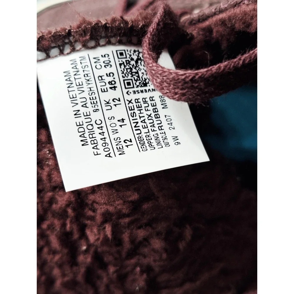 Converse Chuck 70 Distressed Leather Bloodstone Wine Lined Fur Sherpa Warm Sz 12 - Picture 16 of 16